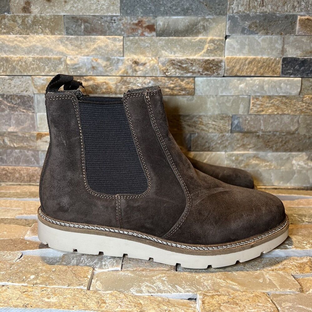 NWT Alpine Design Chocolate Leather Chelsea Slip-On Boot Women's Size 8